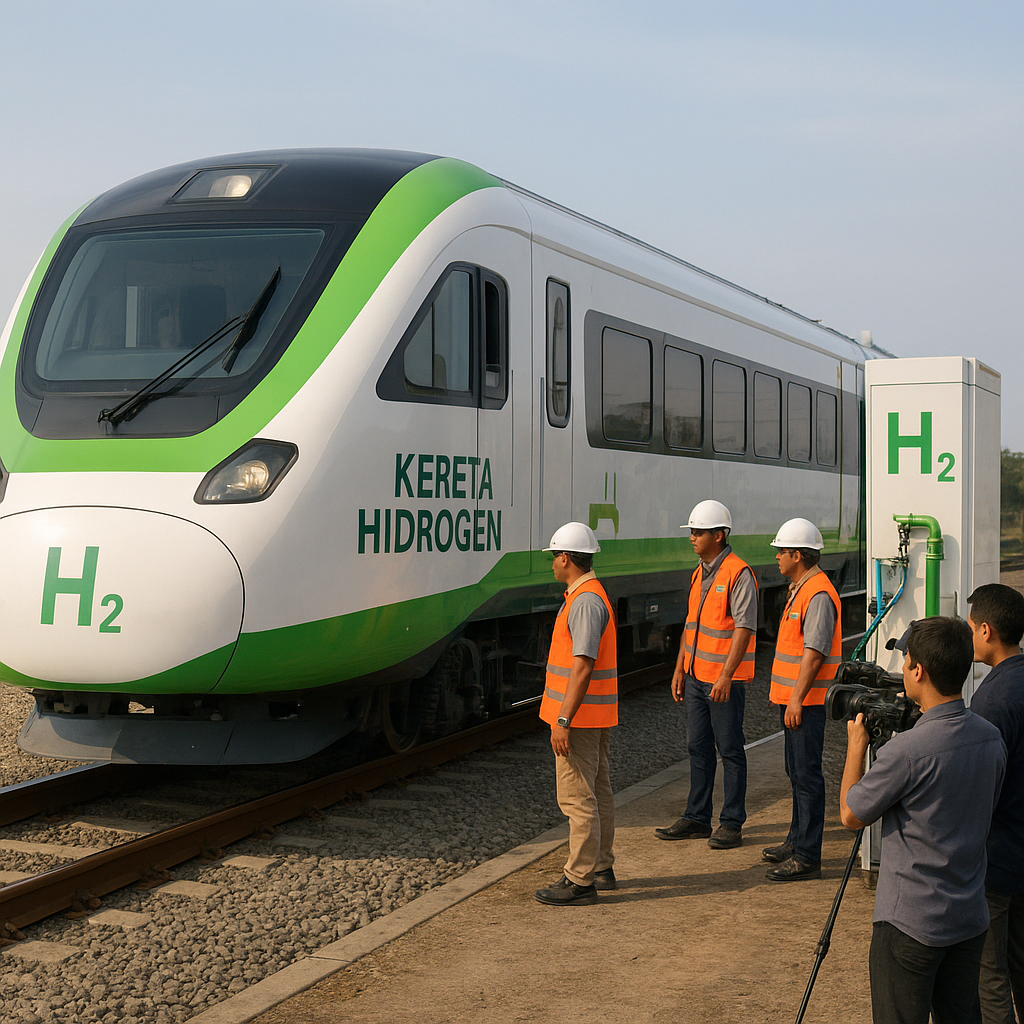 Kereta Api Bertenaga Hidrogen Pertama di Indonesia untuk Transportasi Hijau