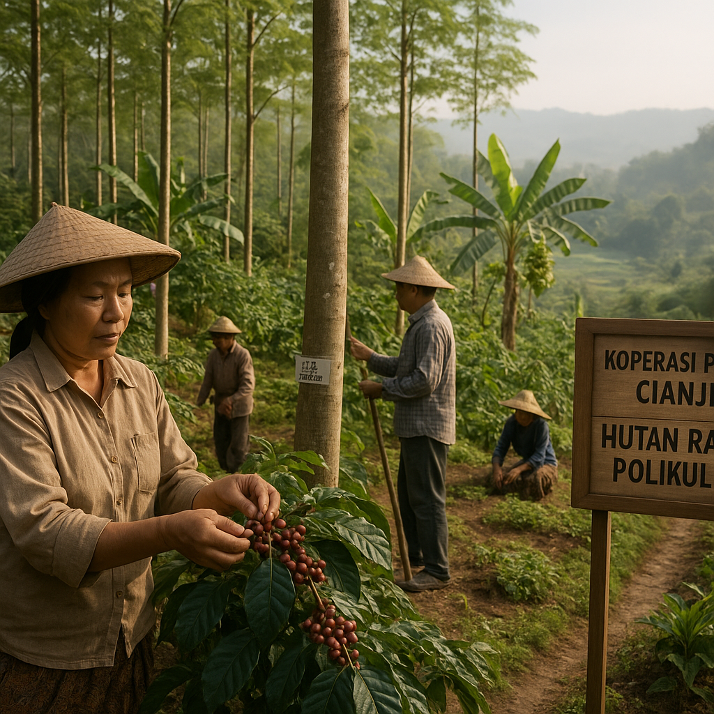 Hutan Rakyat Polikultur di Jawa Barat Serap Karbon dan Hasilkan Pendapatan Beragam