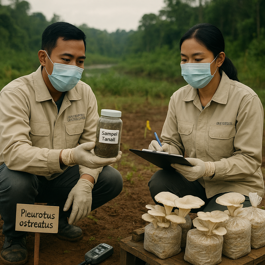 Fungi Bioremediasi Bersihkan Tanah Tercemar Timbal di Kalimantan