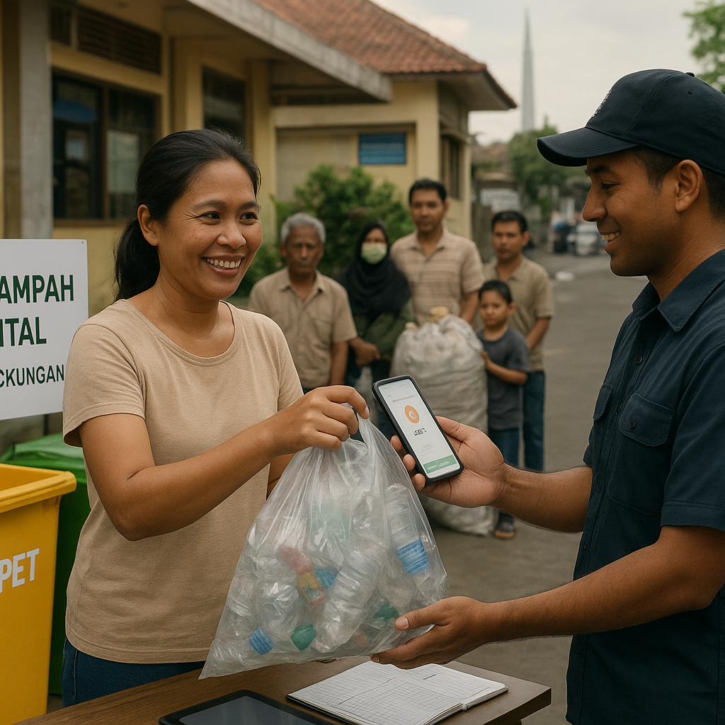 Bank Sampah Digital Koin Lingkungan Kurangi Sampah Plastik 30% di Surabaya