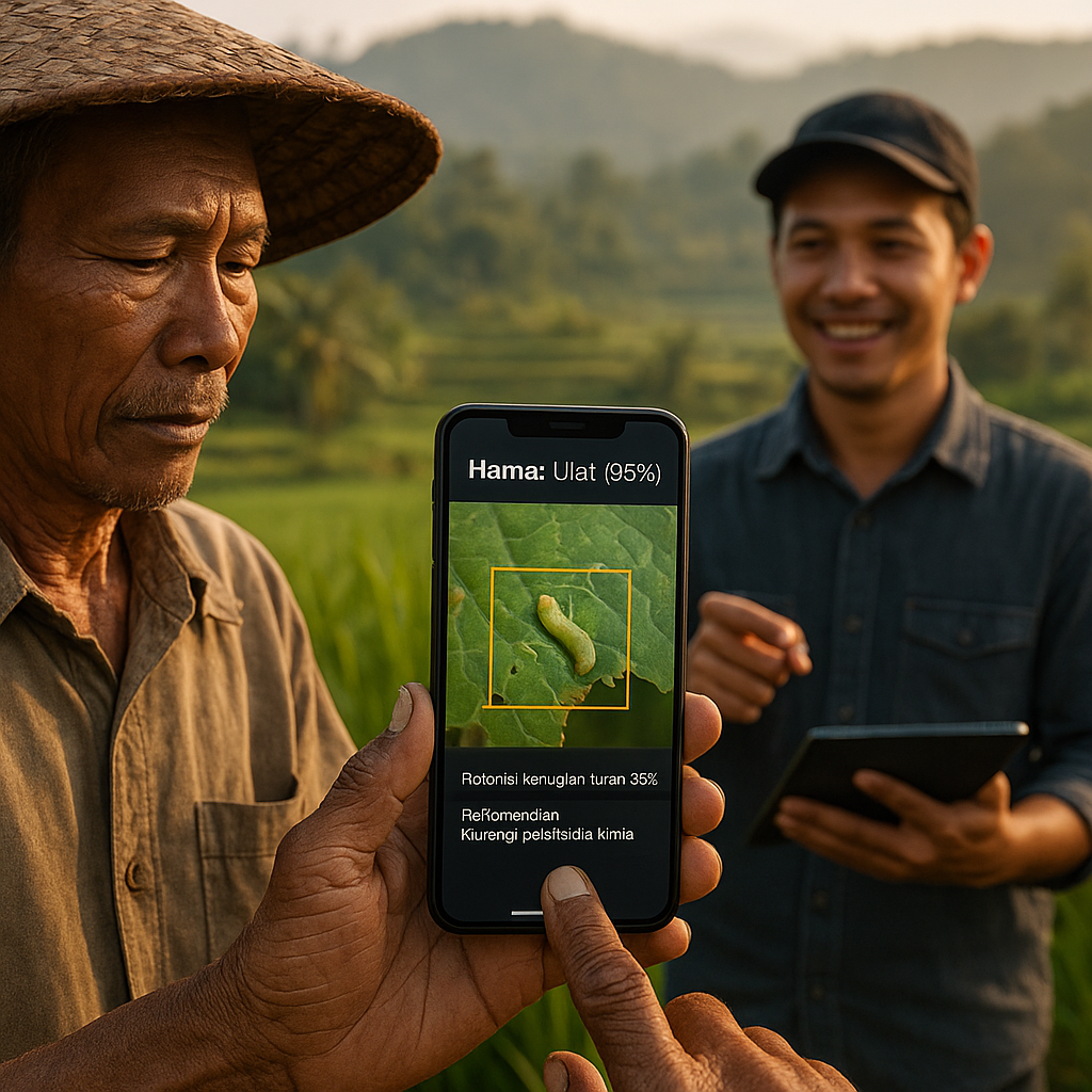 Aplikasi Deteksi Dini Hama Tanaman Berbasis AI Bantu Petani di Jawa Barat
