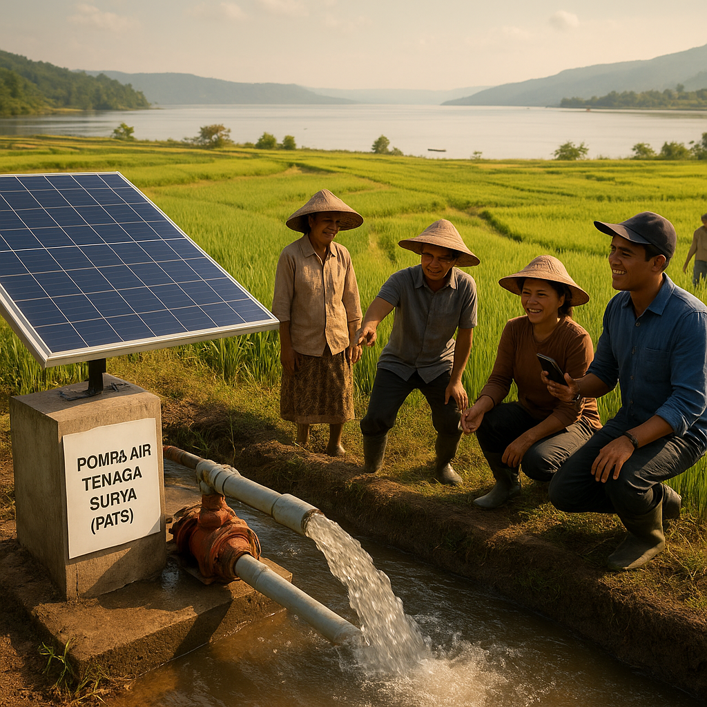 Pompa Air Tenaga Surya di Samosir Tekan Biaya Irigasi Petani ke Nol Rupiah