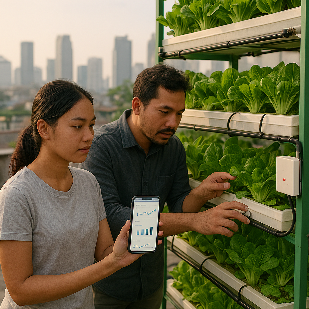 Teknologi Hidroponik Vertikal Berbasis IoT Tingkatkan Produksi Sayur di Lahan Terbatas Perkotaan