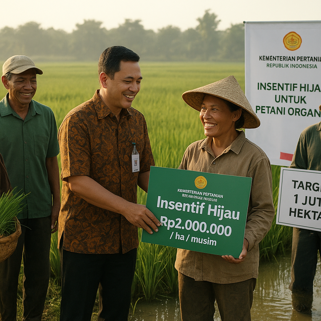 Insentif Hijau untuk Petani Organik Meluncur, Kementan Targetkan 1 Juta Hektar