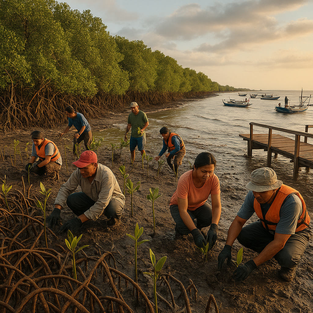 Mangrove Jadi Benteng Alami: Mitigasi Bencana dan Ekonomi Biru di Pesisir Indonesia
