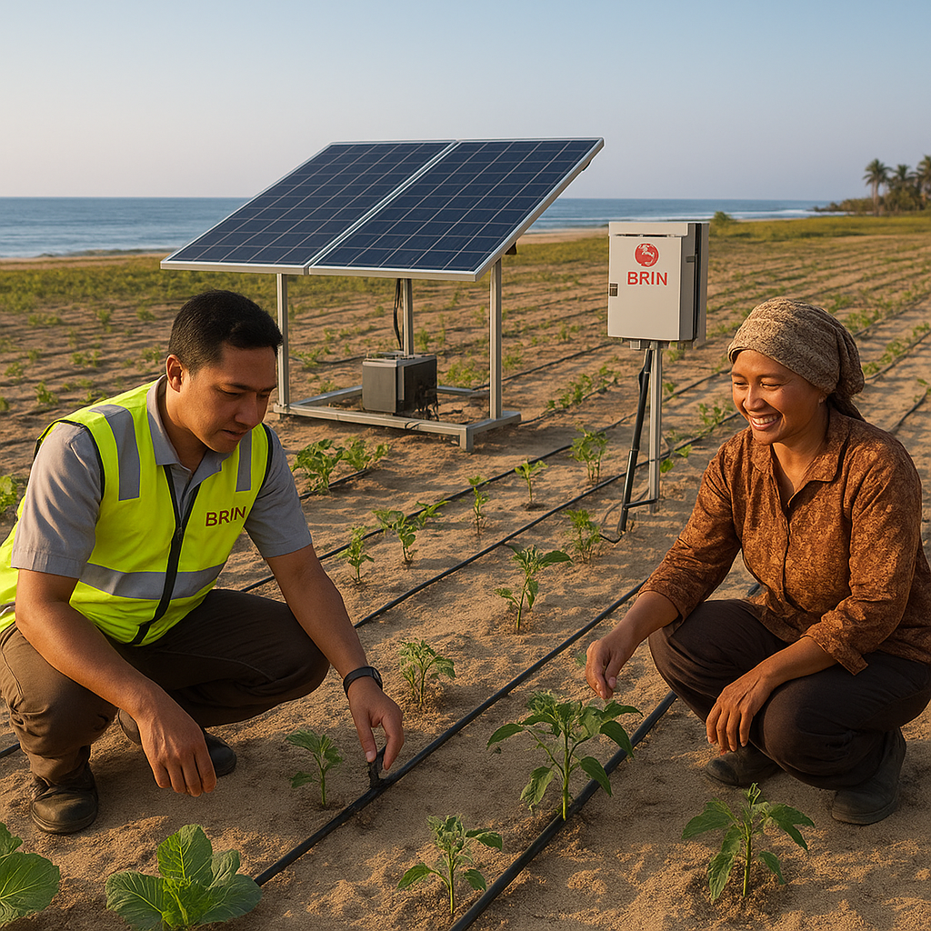 Teknik Irigasi Tetes Terpadu dan Solar Panel: Panen Empat Kali Setahun di Lahan Pasir Pantai Yogyakarta