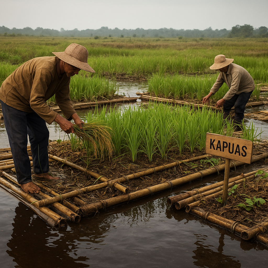 Pertanian Apung di Lahan Gambut Kalimantan: Solusi tanpa Drainase