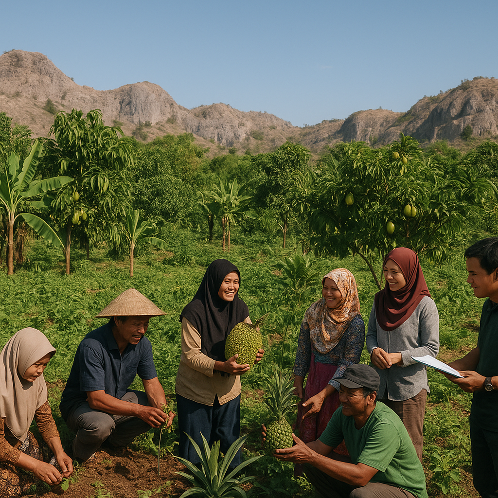 Lahan Karst Kering Gunungkidul Disulap Jadi Hutan Pangan Berbasis Komunitas