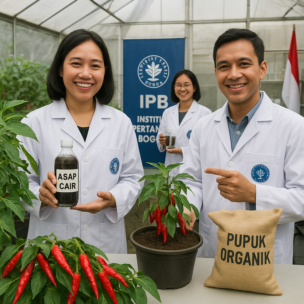 Dosen IPB Ciptakan Pupuk Berbahan Dasar Asap Cair untuk Tingkatkan Produksi Cabai Hingga 40%