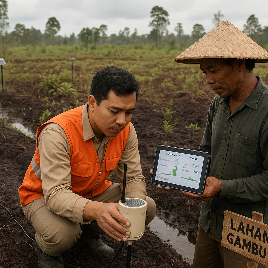 Teknologi Sensor IoT Pantau Kesehatan Tanah secara Real-Time untuk Pertanian Presisi di Lahan Gambut