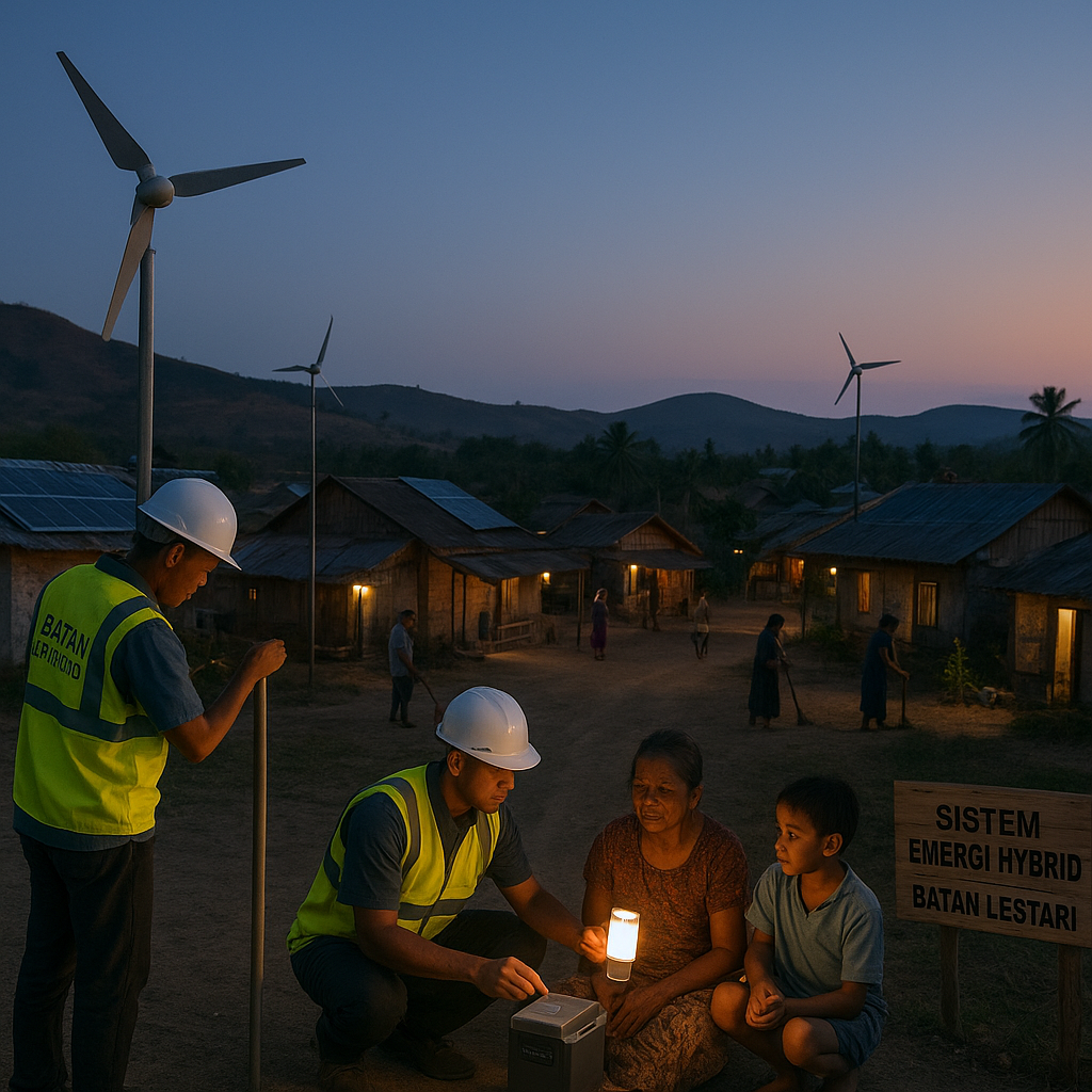 Startup Energi Terbarukan Hybrid untuk Penerangan Desa Terpencil di NTT