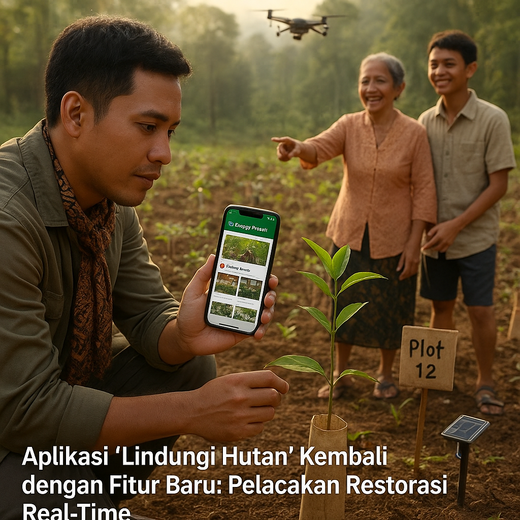 Aplikasi 'Lindungi Hutan' Kembali dengan Fitur Baru: Pelacakan Restorasi Real-Time oleh Komunitas