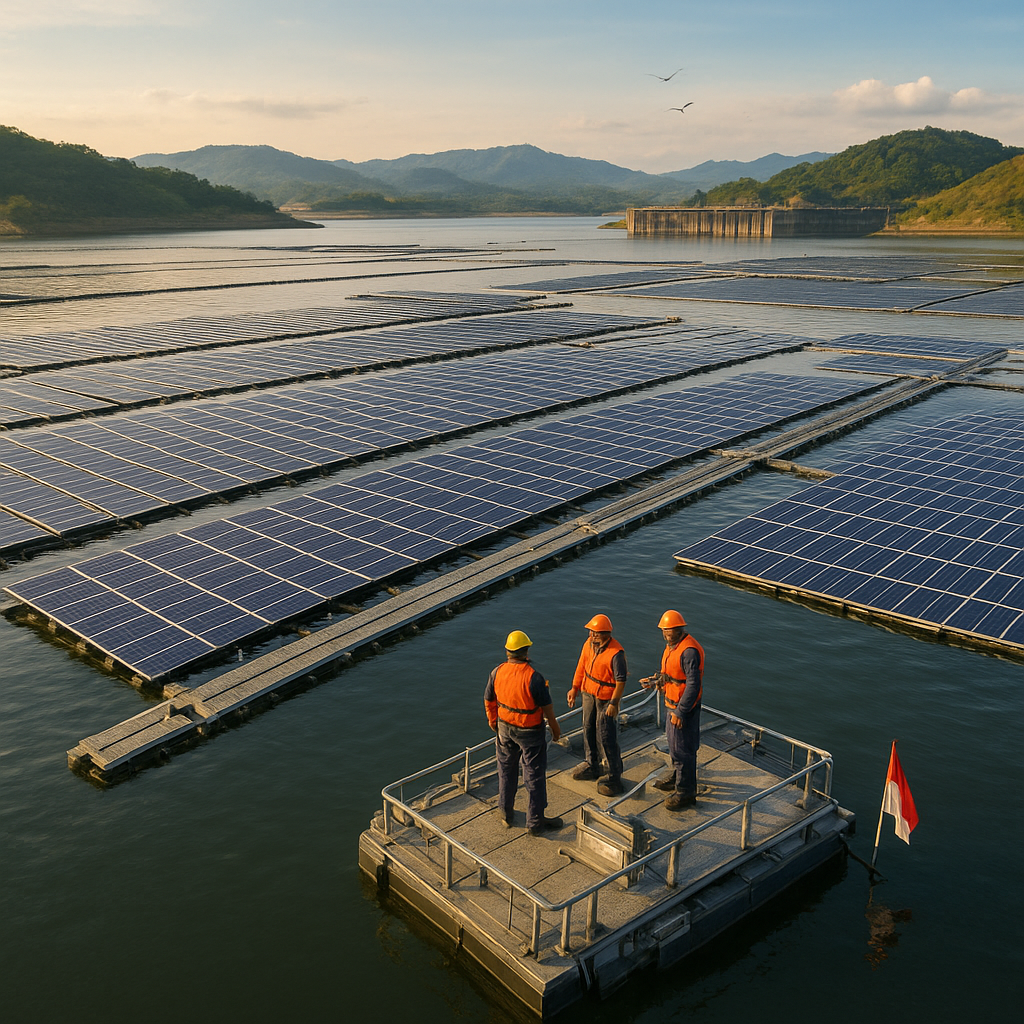 Floating Solar Panel di Waduk Cirata Menjadi Contoh Transisi Energi Terbarukan