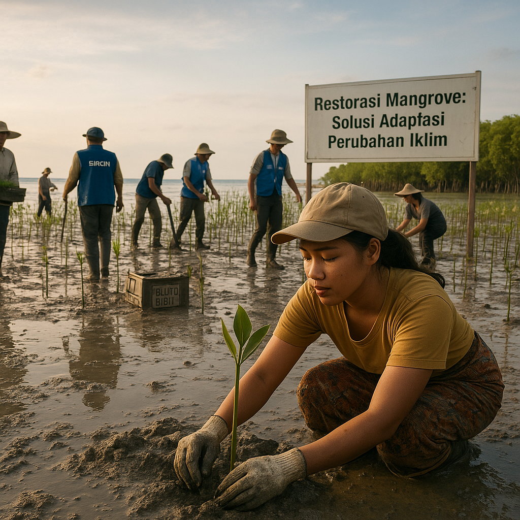 Restorasi Mangrove sebagai Solusi Adaptasi Perubahan Iklim di Pesisir Indonesia