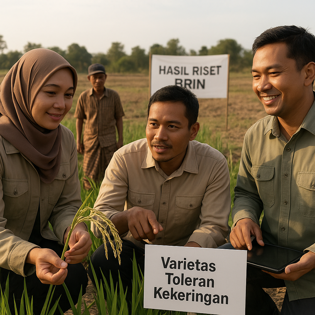 Padi Toleran Kekeringan Hasil Riset BRIN Meningkatkan Produksi di Lahan Marginal