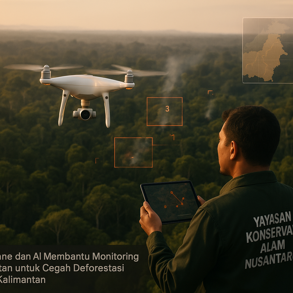 Drone dan AI Membantu Monitoring Hutan untuk Cegah Deforestasi di Kalimantan