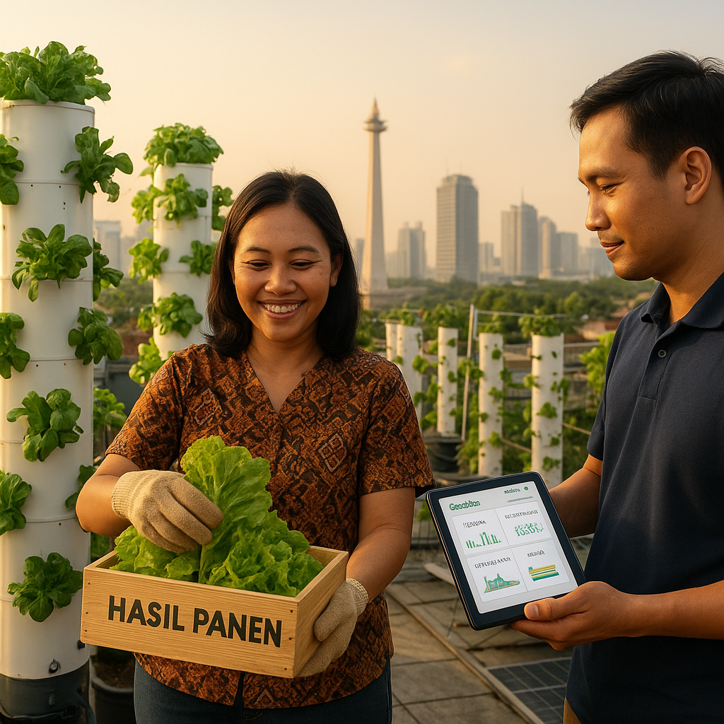Urban Farming Vertikal Berbasis IoT Dorong Ketahanan Pangan di Jakarta