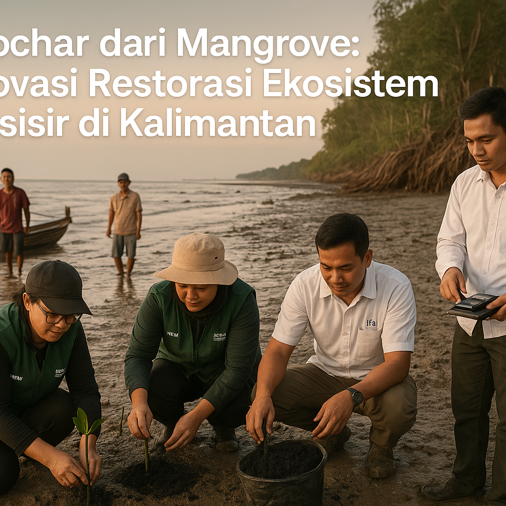 Biochar dari Mangrove: Inovasi Restorasi Ekosistem Pesisir di Kalimantan