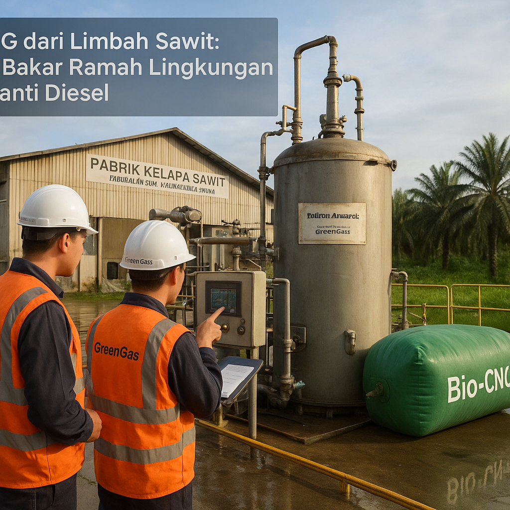 Bio-CNG dari Limbah Sawit: Bahan Bakar Ramah Lingkungan Pengganti Diesel