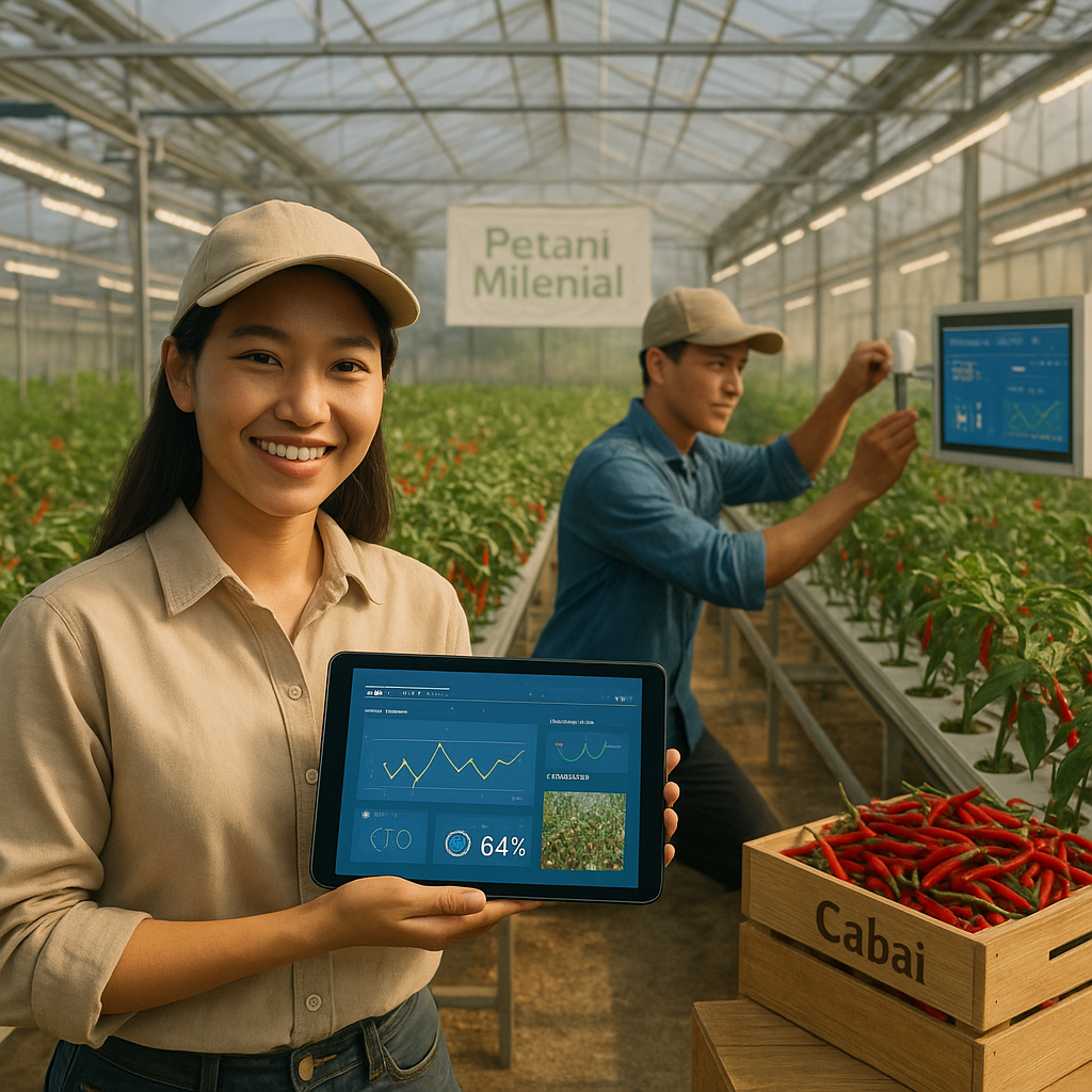 Program 'Petani Milenial' dengan Smart Greenhouse Bantu Stabilkan Harga Cabai