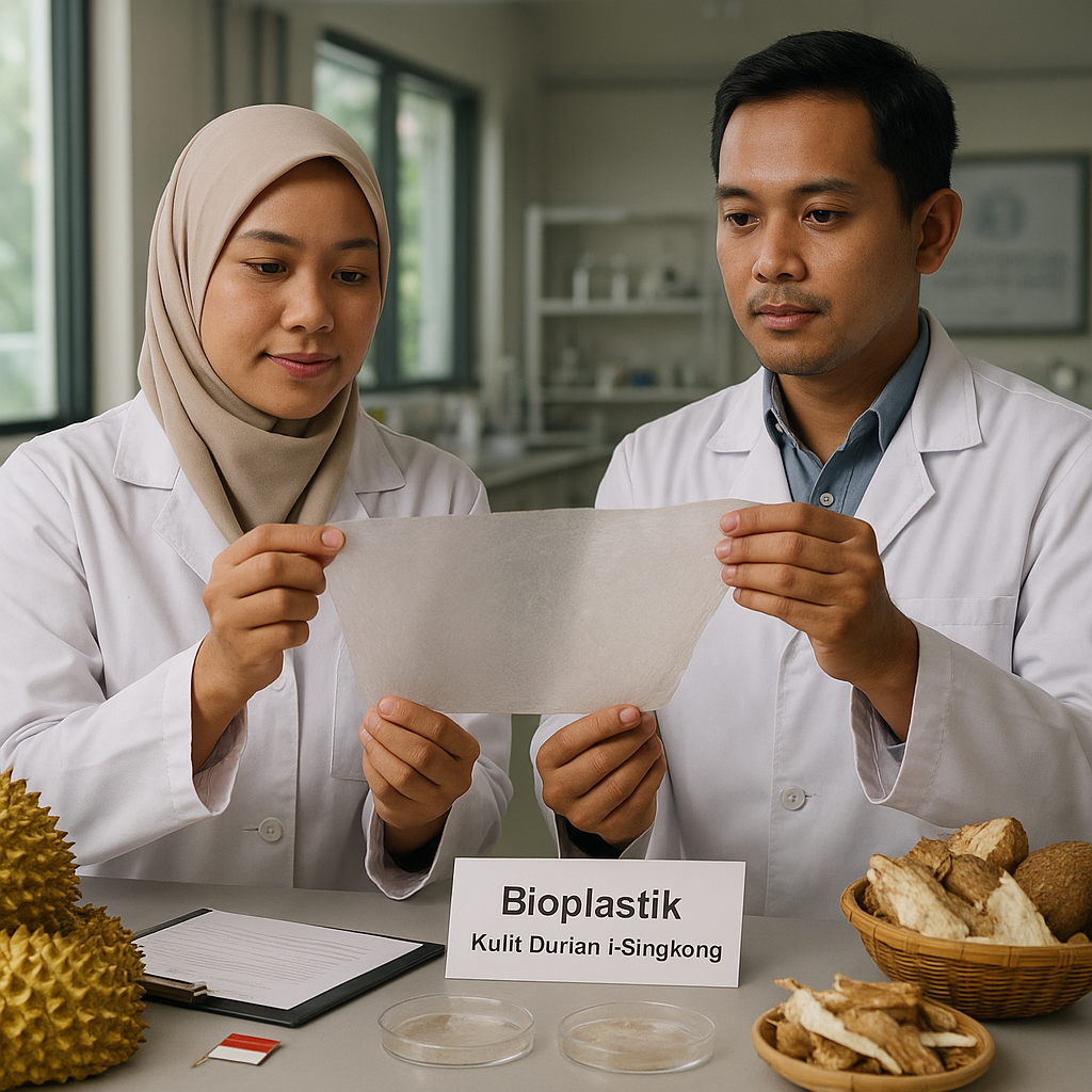 Riset UGM Kembangkan Bioplastik dari Limbah Kulit Durian dan Singkong, Ramah Lingkungan