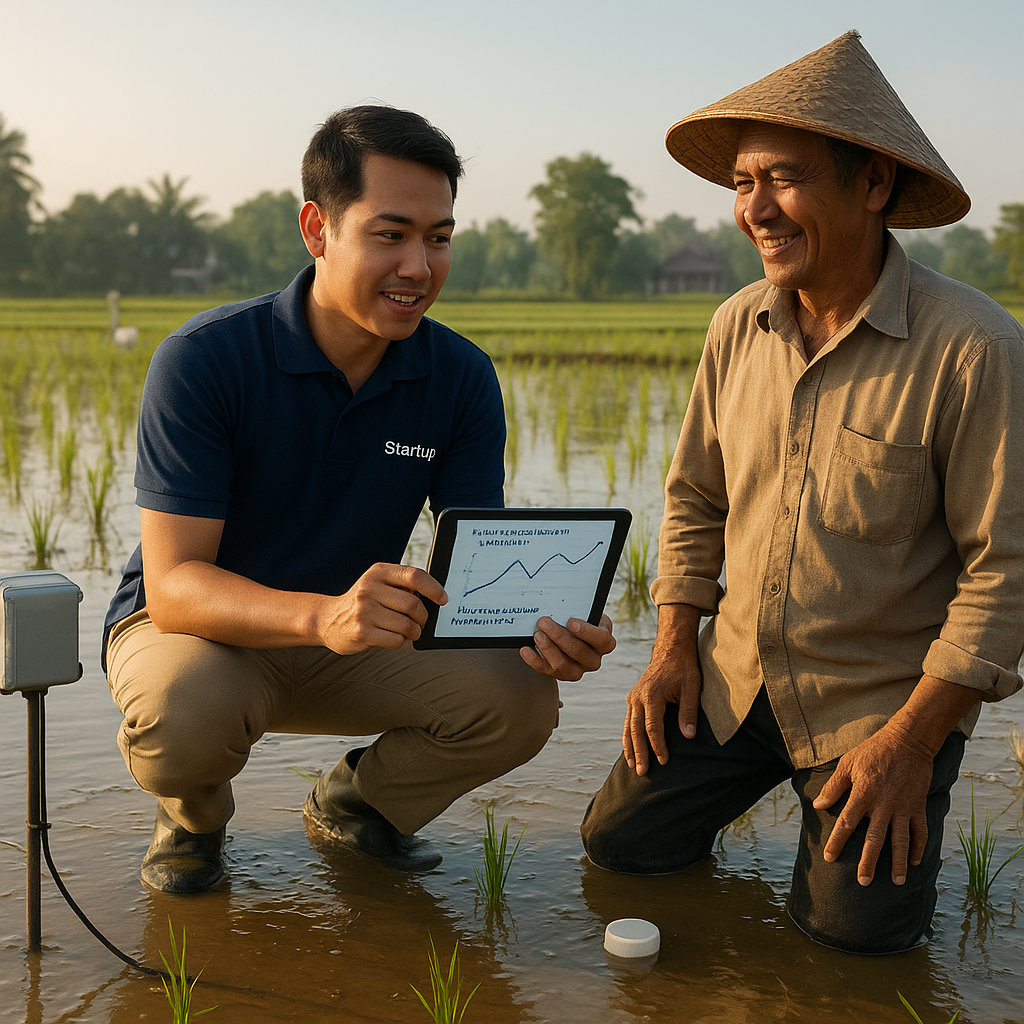 Teknologi IoT untuk Pertanian Presisi Kembangkan oleh Startup Lokal di Lahan Rawa Lebak