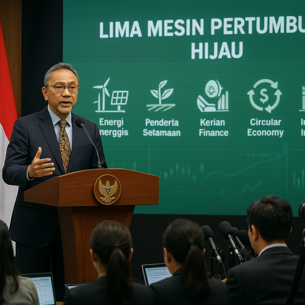 Lima Mesin Pertumbuhan Hijau: Strategi Pembiayaan Inovatif untuk Transisi Ekonomi Berkelanjutan