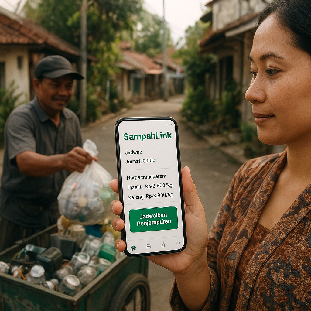 Aplikasi ‘SampahLink’ untuk Optimalkan Pengumpulan Sampah Anorganik