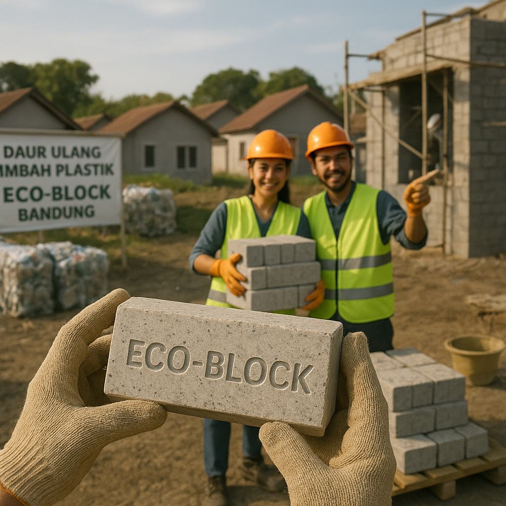 Daur Ulang Limbah Plastik menjadi Bahan Bangunan: Inovasi ‘Eco-Block’ di Jawa Barat