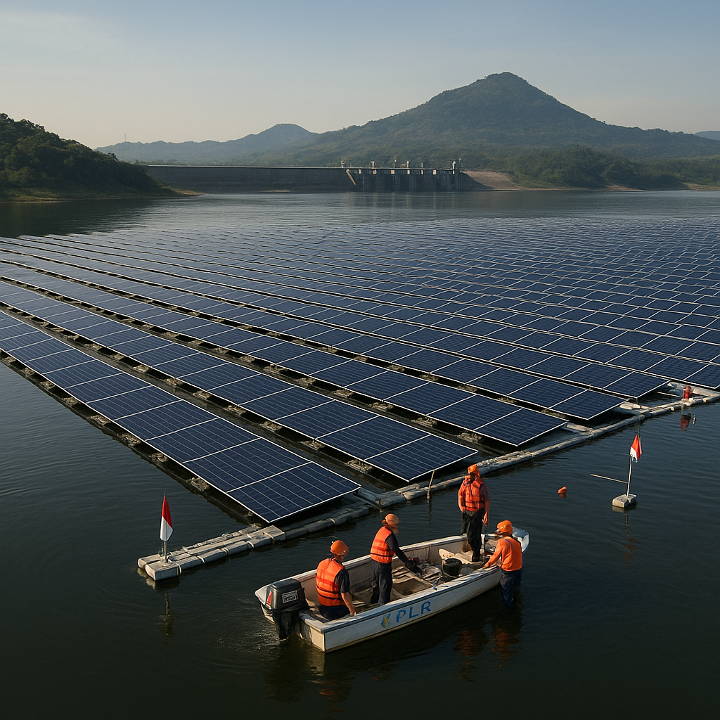 Panel Surya Terapung di Waduk Jatiluhur Pasok Energi 50 MW