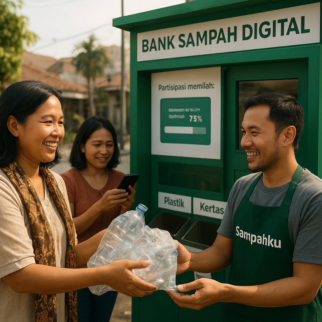 Bank Sampah Digital di Bandung Dorong Daur Ulang Sampah Rumah Tangga