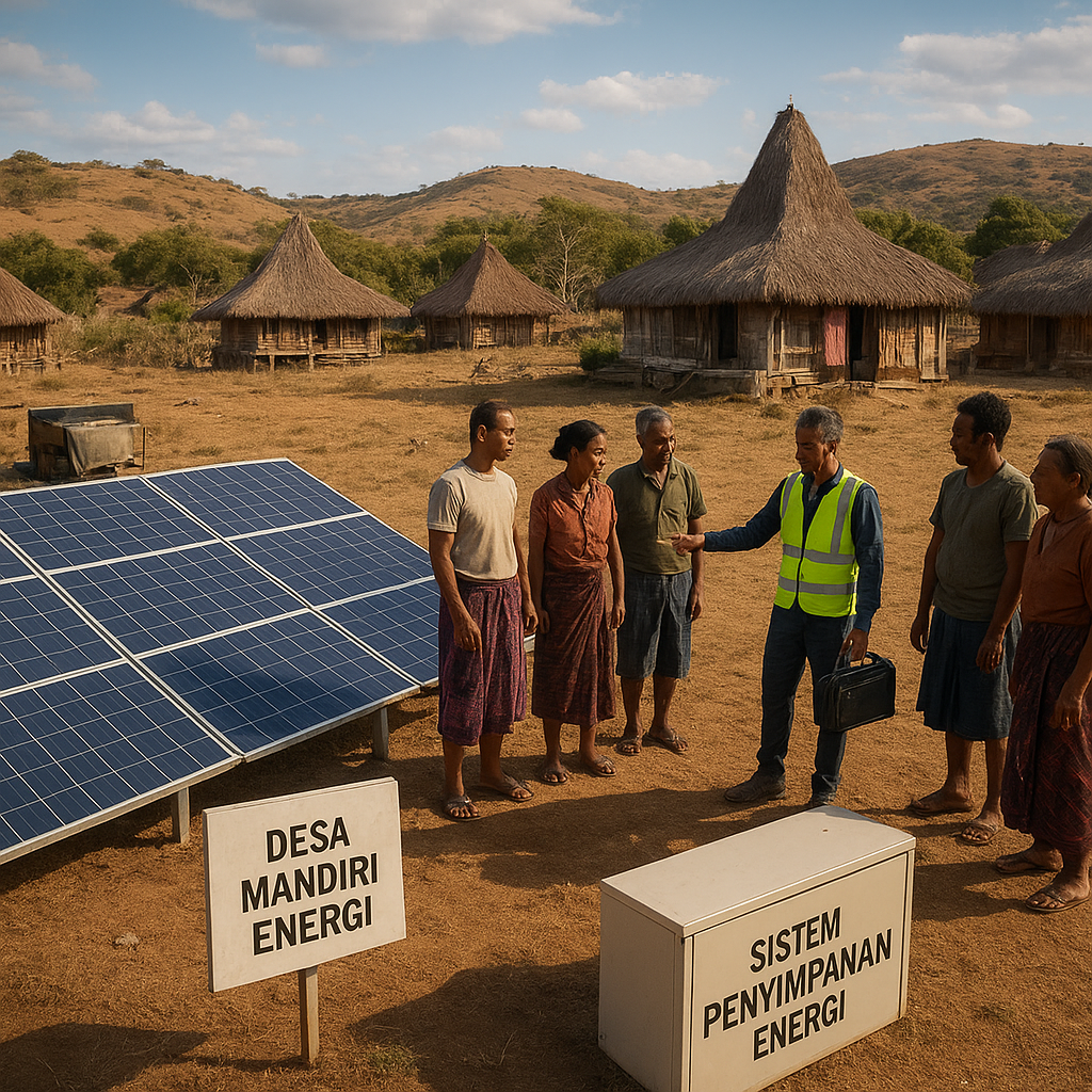 Desa Mandiri Energi dengan Panel Surya Komunal di Pulau Sumba