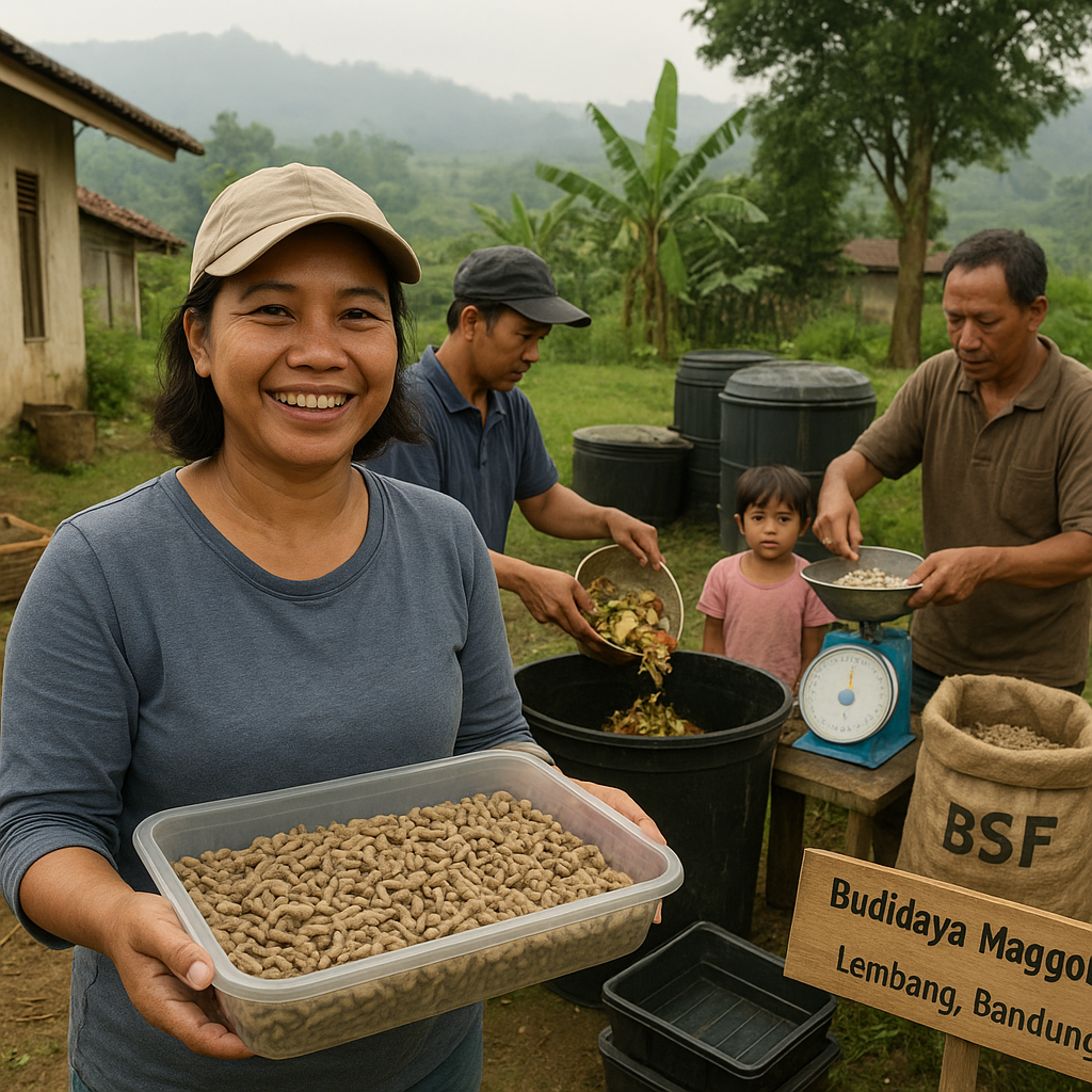 Budidaya Maggot untuk Konversi Sampah Organik Rumah Tangga di Bandung