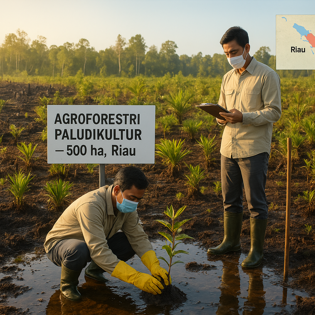 Agroforestri Restorasi Gambut di Riau Pulihkan Ekosistem dan Cegah Karhutla
