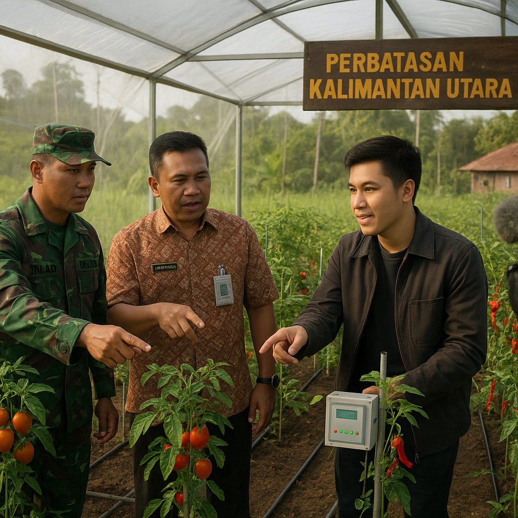 TNI AD Bantu Ketahanan Pangan di Perbatasan Kalimantan dengan Teknologi Cerdas