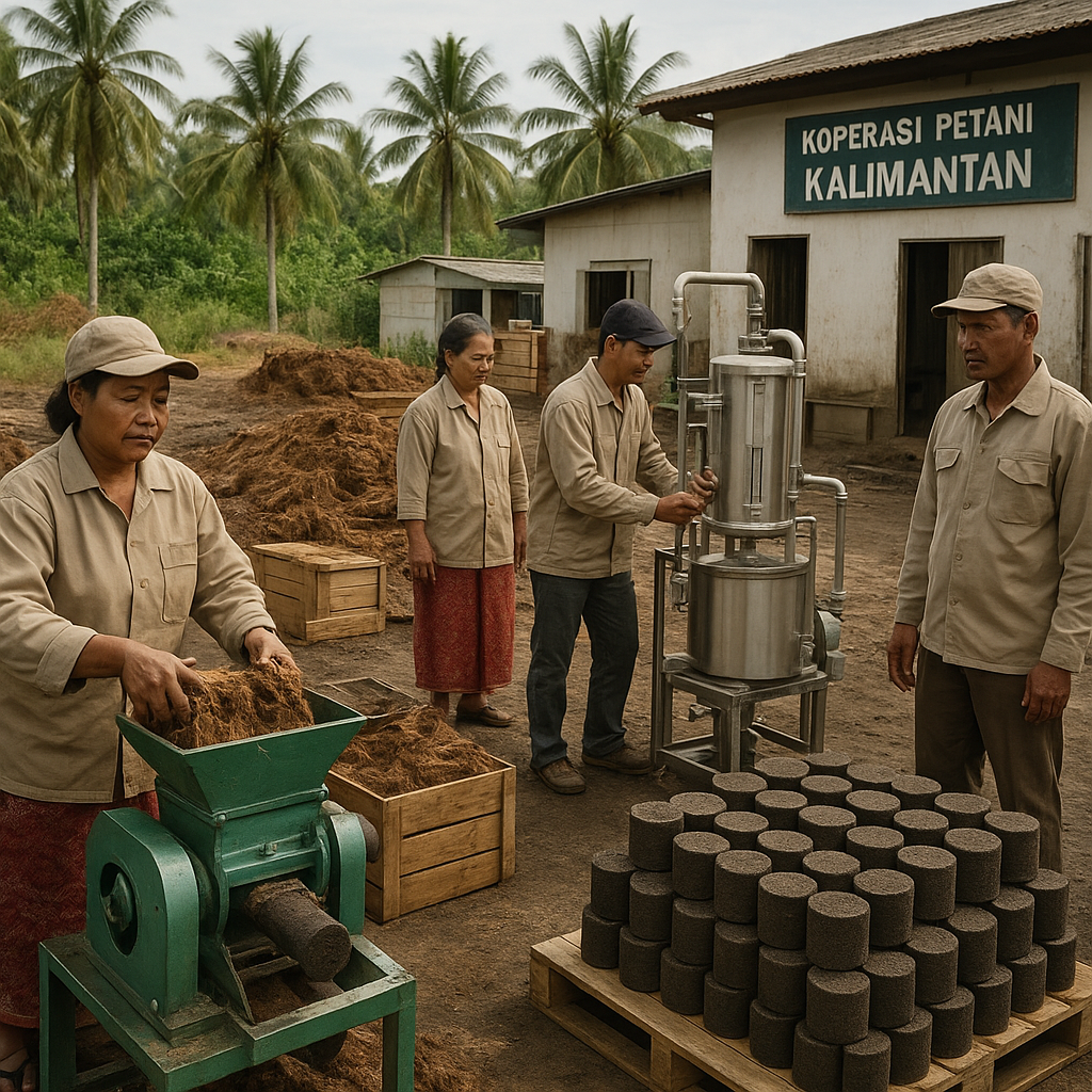 Koperasi Petani Kalimantan Mengubah Limbah Sawit Menjadi Biofuel