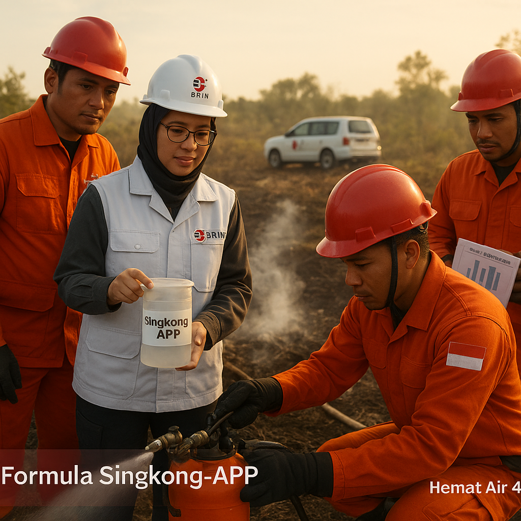 Formula Singkong-APP BRIN Pangkas Penggunaan Air Pemadaman Karhutla hingga 46 Persen