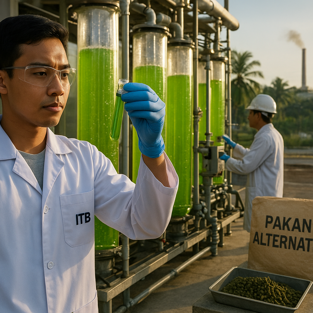 Teknologi Bioreaktor Mikroalga untuk Serap Emisi dan Hasilkan Pakan Alternatif