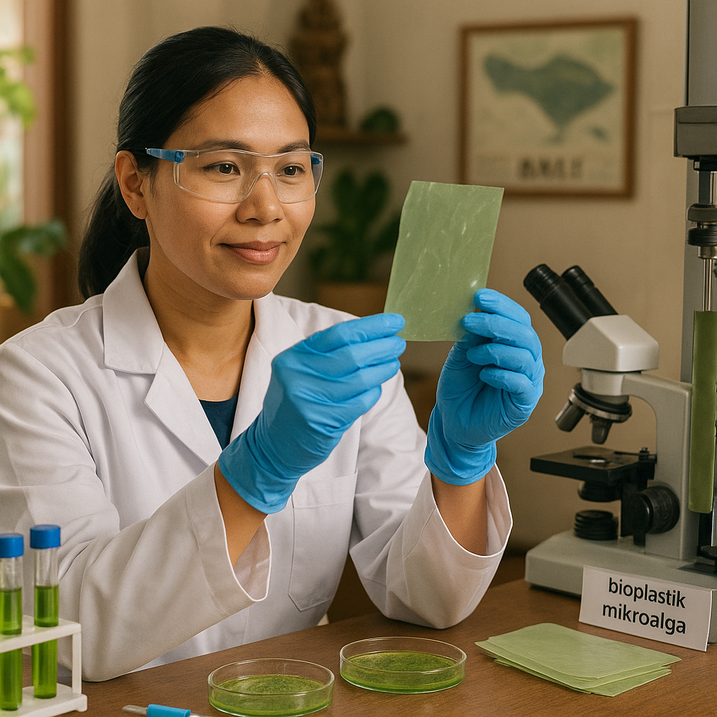 Mikroalga Menjadi Bahan Bioplastik Ramah Lingkungan