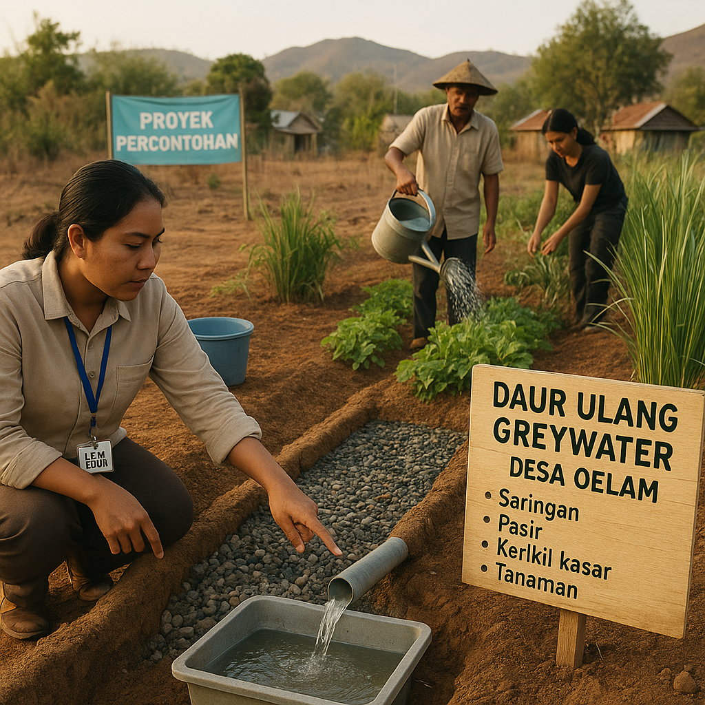 Daur Ulang “Greywater” untuk Pertanian di Nusa Tenggara Timur
