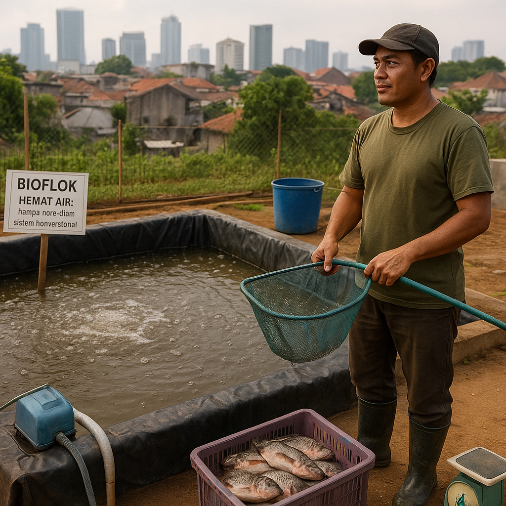 Bioflok Hemat Air Jadi Solusi Budidaya Ikan di Lahan Sempit Perkotaan