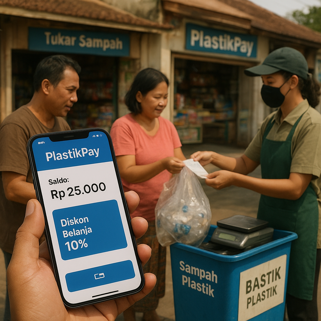 Aplikasi 'PlastikPay' Ubah Sampah Plastik Jadi Saldo Digital dan Diskon Belanja