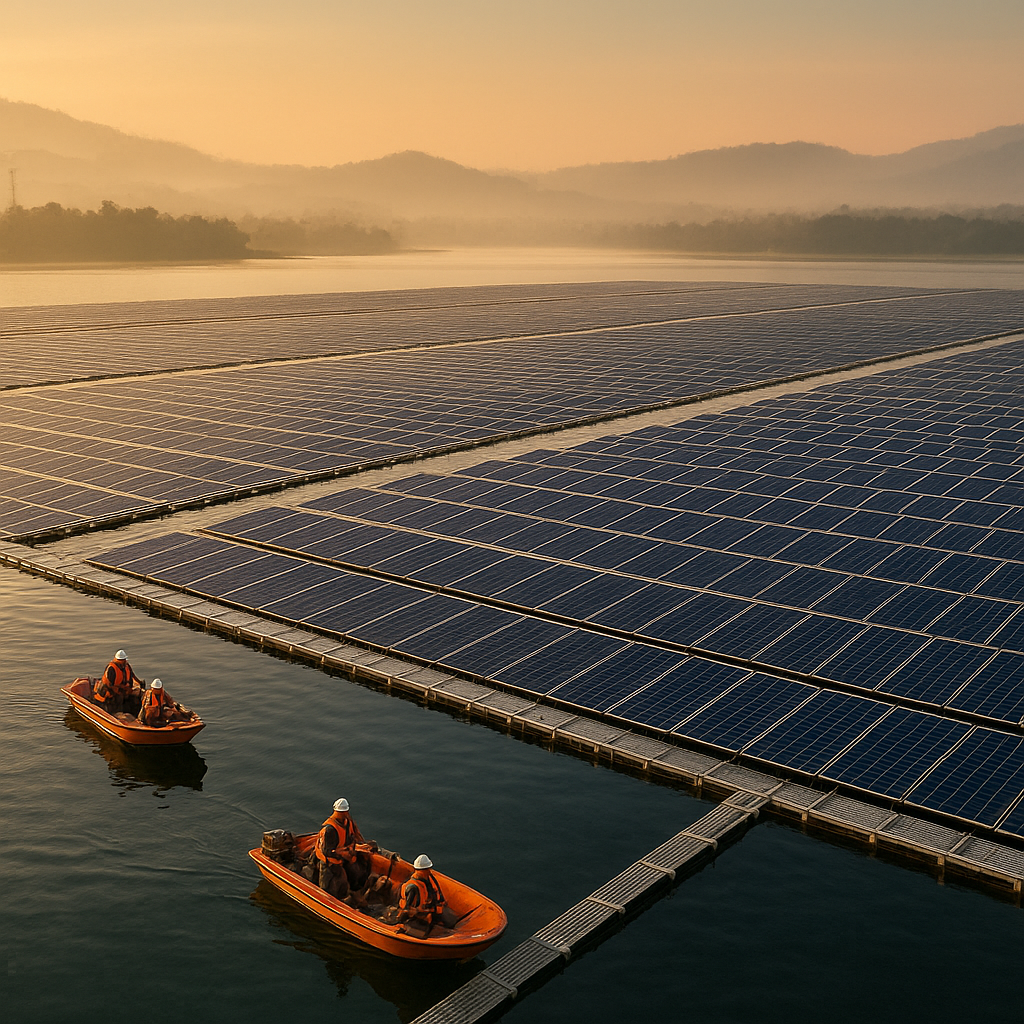 Solar Panel Terapung di Waduk Cirata Jadi Pembangkit Listrik Terbesar se-Asia Tenggara