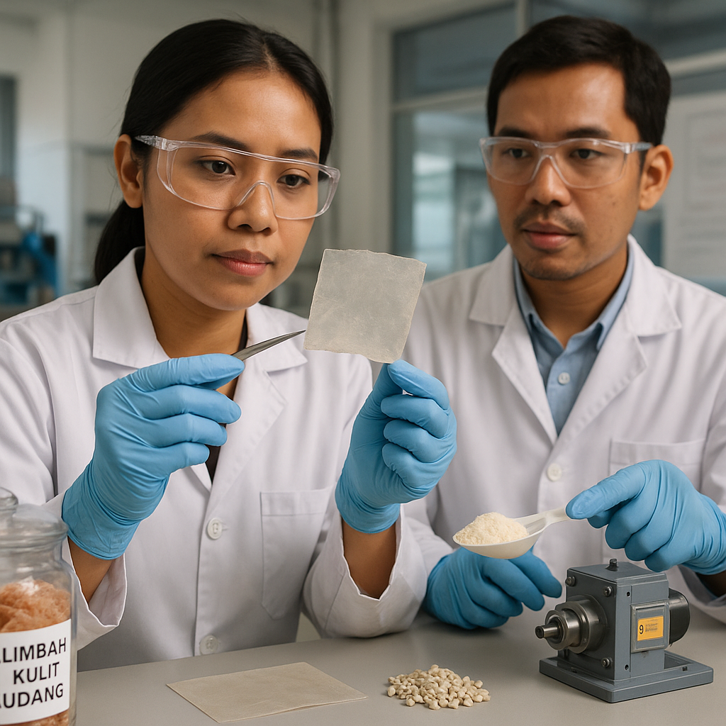 Pengembangan Bioplastik dari Limbah Kulit Udang oleh Riset BRIN