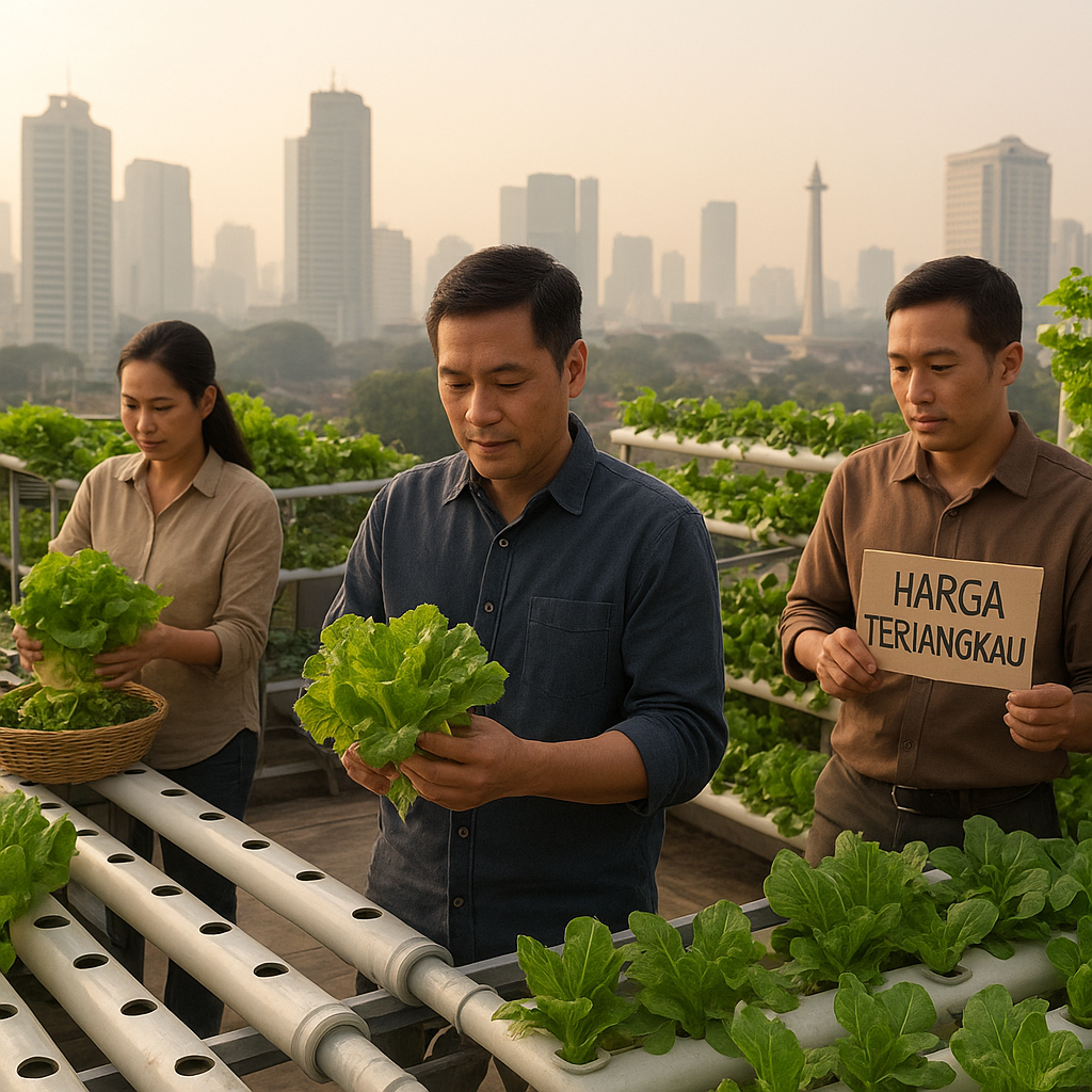 Urban Farming Hidroponik di Jakarta Bantu Tekan Inflasi dan Dukung Ketahanan Pangan Kota