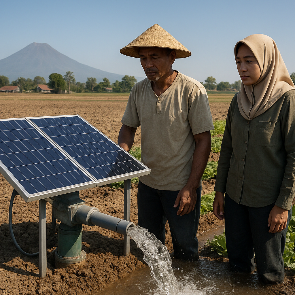 Pompa Air Tenaga Surya Tingkatkan Produktivitas Pertanian di Lahan Kering Yogyakarta