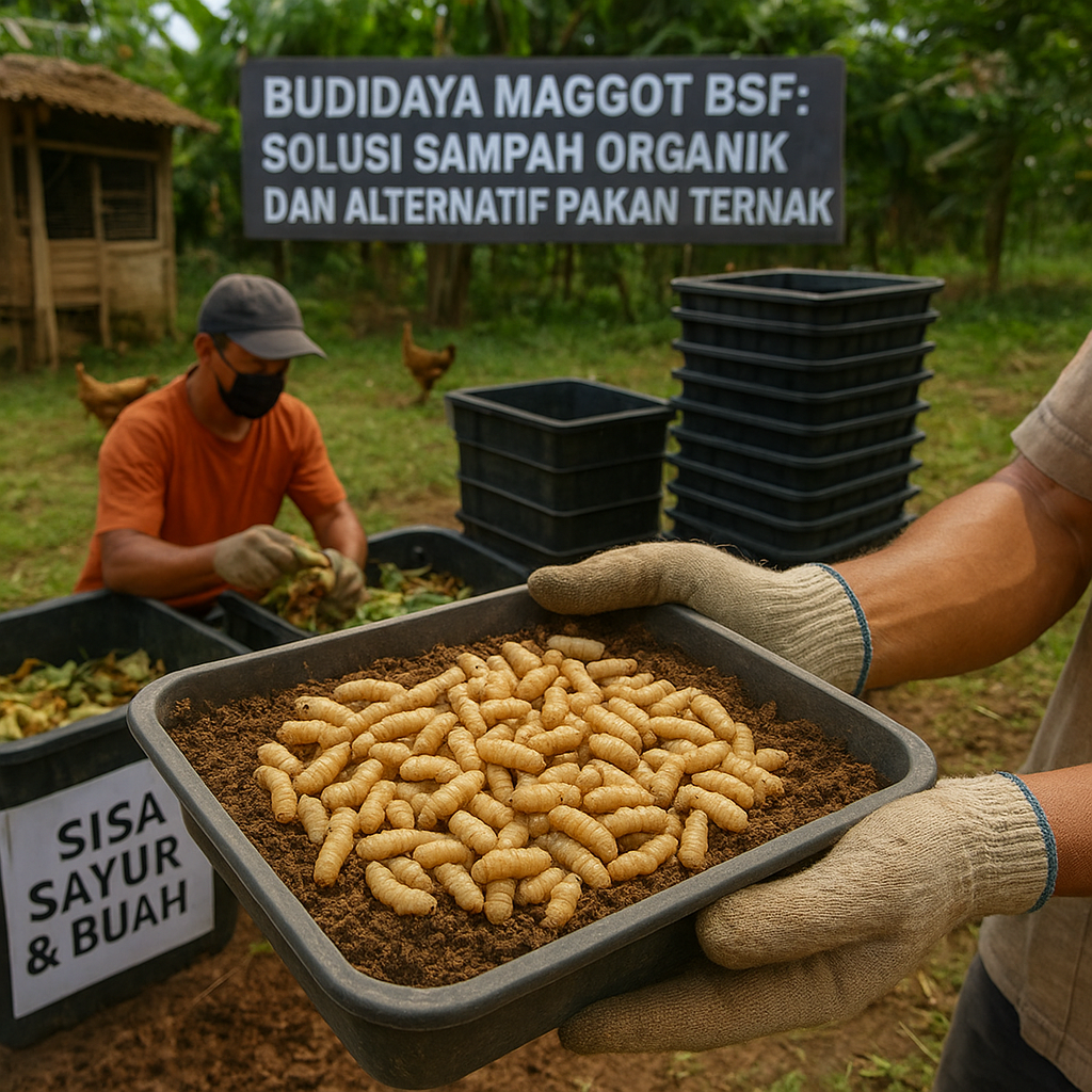 Budidaya Maggot BSF: Solusi Sampah Organik dan Alternatif Pakan Ternak Berprotein