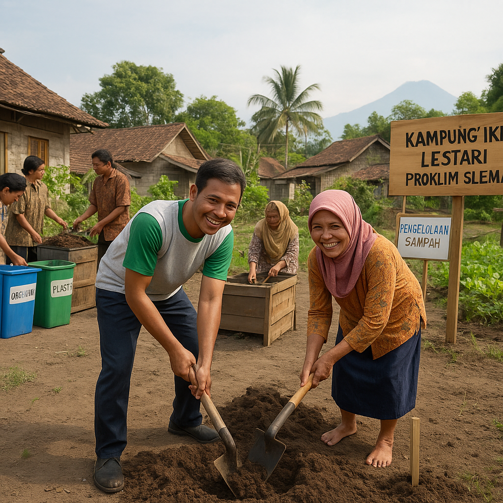 Kampung Iklim Lestari di Sleman Menjadi Model Adaptasi Perubahan Iklim Berbasis Masyarakat