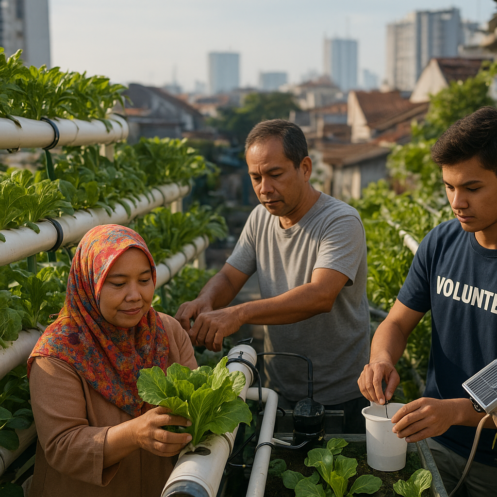 Urban Farming Hidroponik di Lahan Sempit Jakarta Meningkatkan Kemandirian Pangan dan Kesejahteraan Warga