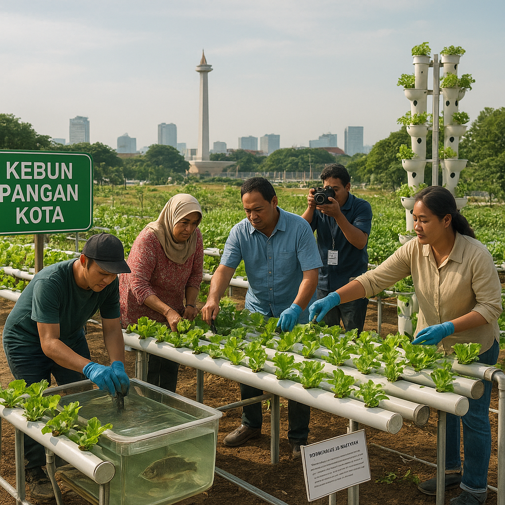 Program 'Kebun Pangan Kota' di Jakarta Memanfaatkan Lahan Tidur untuk Urban Farming